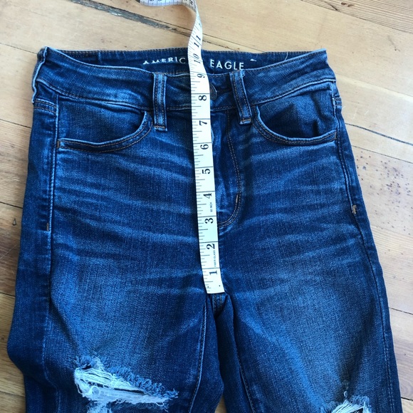 American Eagle Super Hi Rise Jegging Next Level Stretch Jeans Sz 2 Short - Picture 6 of 9
